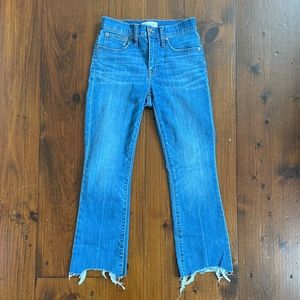 Madewell Cali Demi-Boot Cut with Fringed Crop